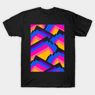 Vibrant pattern peaks T-Shirt